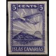 Islas Canarias, 5c azul violeta sd Allepuz 44 **