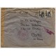Registered cover from Irún to Chelles, France, 1938
