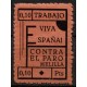 Melilla, Contra el Paro, 0,10p negro sobre naranja Allepuz 21 **