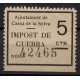 Cassà de la Selva, 5c, small thick number, Allepuz 3, MNH