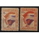 Villanueva, Sello Antifascista, 5c & 10c, Allepuz 2 & 3, MH/MNH