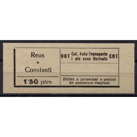 UGT CNT, Col. Auto-Transports, Reus - Constantí, 1.5p