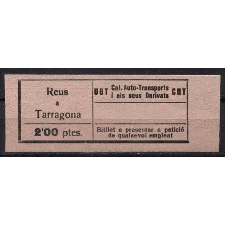 UGT CNT, Col. Auto-Transports, Reus - Tarragona, 2p