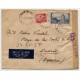 Air mail cover from Paris to Madrid with censor, 1937