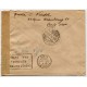 Air mail cover from Paris to Madrid with censor, 1937