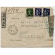 Sobre del correo aéreo de Prades, Francia, a Barcelona con censura, 1938