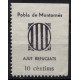 Pobla de Montornès, Ajut Refugiats 10c, Allepuz 3, MNH