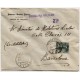 Sobre de Priego a Barcelona con censura y local, 1939