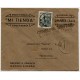 Sobre de Linares a Barcelona con marca de censura, 1940