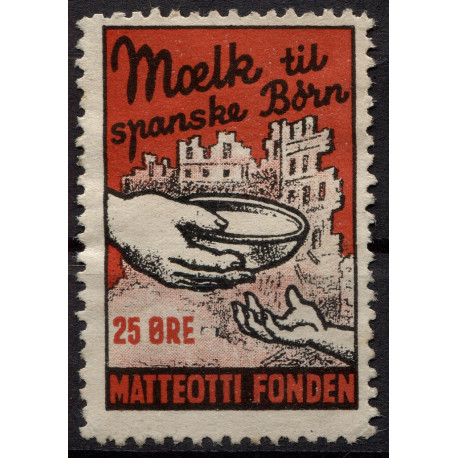Label issued in Denmark, Matteotti Fonden 25 ore, Allepuz 2585, MH