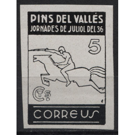 Pins del Vallès, black proof, Allepuz 18, MNH