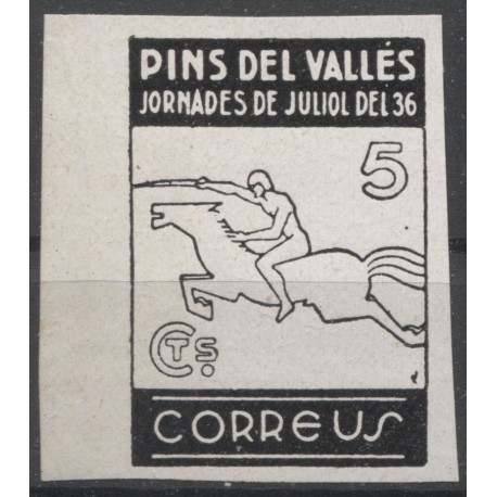 Pins del Vallès, black proof, Allepuz 18, MNH