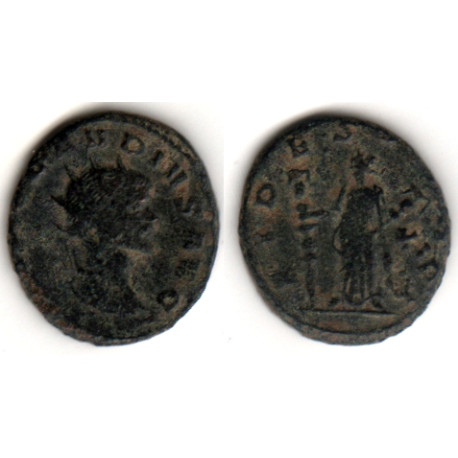 Claudius, billon antoninianus, FIDES EXERCI, Sear 11334, F
