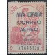 Burgos, sobrecàrrega del correu aeri en fiscal, 3p, Edifil 22 **