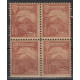 Catalunya 1899, castany, bloc de quatre Nathan 6 **
