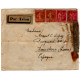 Air mail cover from France (Nimes) to Barcelona with censor mark Heller RB3.12a green