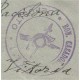 Cover to Barcelona with Batallon de Cazadores de Ceuta franchise and Plasencia censor, no date